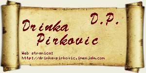 Drinka Pirković vizit kartica